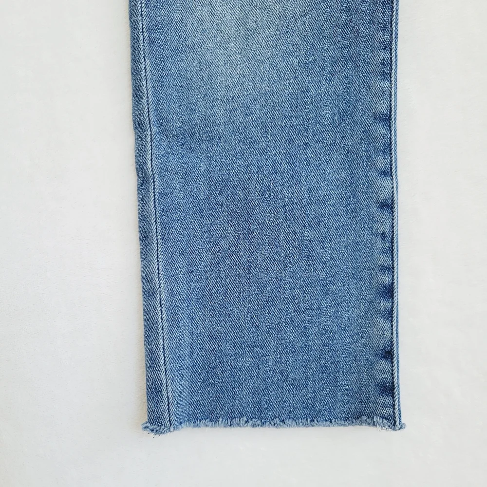 Frank & Eileen Cork‎ Jeans Size 26 Blue Straight Crop Raw Hem Denim